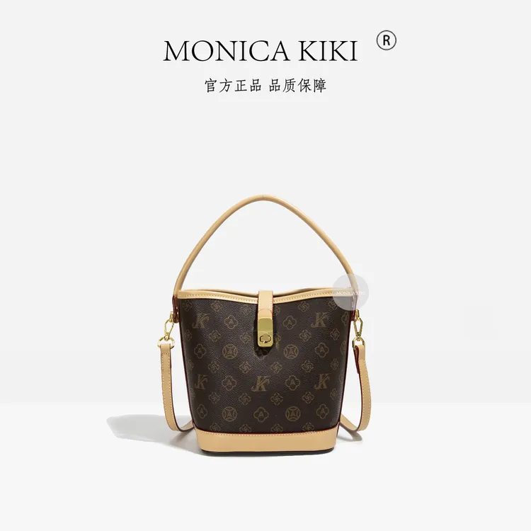 MONICA KIKI/莫妮卡奇奇2025新款经典复古小众百搭单肩斜挎薯条包