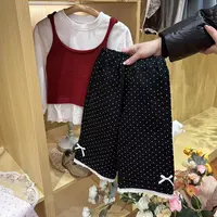 【波点直筒裤】 打底休闲时尚女童儿童春款韩版5040