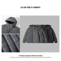 冬季双面穿90白鸭绒户外五防连帽排骨羽绒服男士加厚保暖泡芙外套
