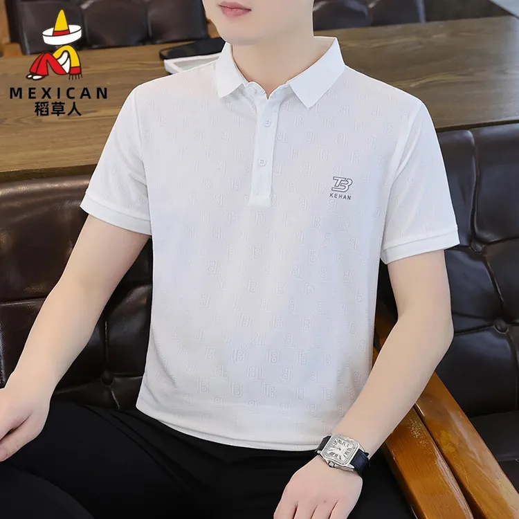 稻草人短袖夏季男商务休闲中青年Polo衫修身上衣时尚潮流男款专卖