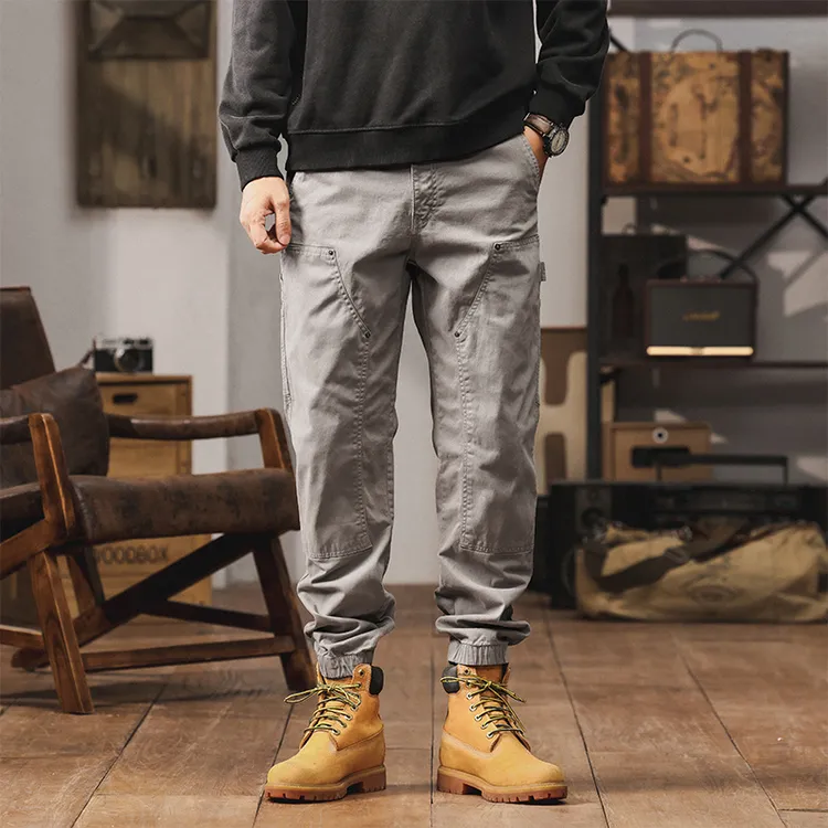 TUCANO/啄木鳥休闲裤工装裤男款宽松秋季束脚裤长款百搭运动裤子