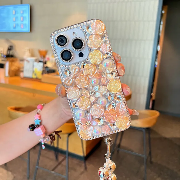 【山茶花】透明适用iPhone17ProMax全包苹果15手机壳14/13女款12/16