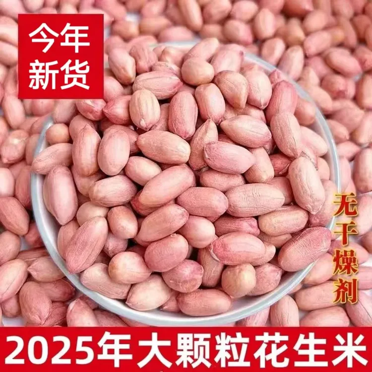 2025年新上市山东大颗粒花生米3斤/5斤/10斤口感香甜新鲜看的见