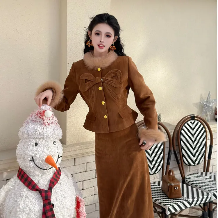 La Chapelle/拉夏贝尔25冬季新款时尚加厚保暖羽绒外套半裙00307