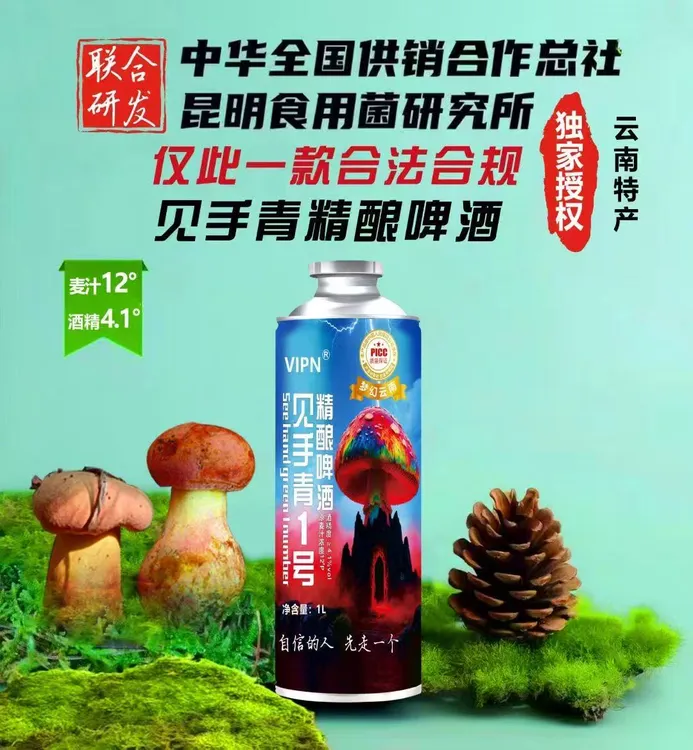 VIPN云南特产见手青1号精酿啤酒