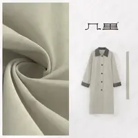 几里与麻【时尚秀场】百搭气质拼接风衣 衣长115 胸围116 1122343