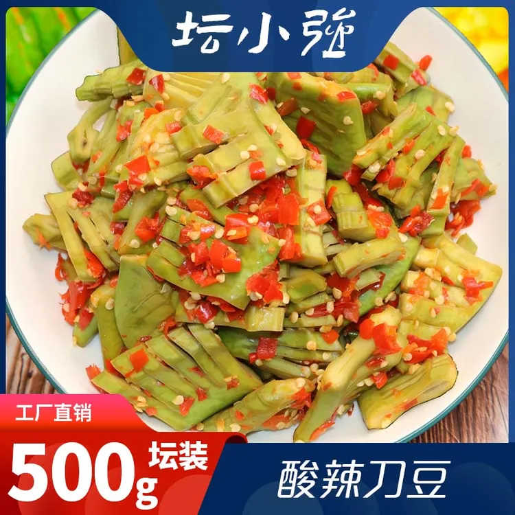 坛小强坛子菜土特产酸辣刀豆爽口刀豆块酱菜开胃下饭菜
