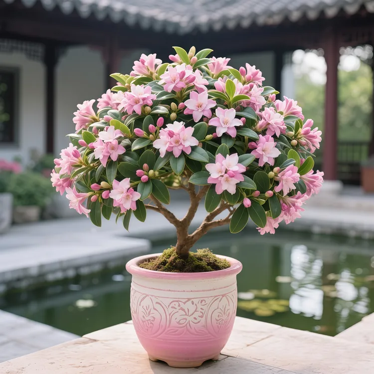 金边瑞香盆栽耐寒植物浓香型室内外观花净化空气花卉绿植好养易活