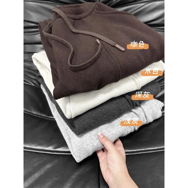 【报恩裤】加绒糯米弯刀裤女2025新款宽松慵懒垂感老钱风阔腿香蕉裤