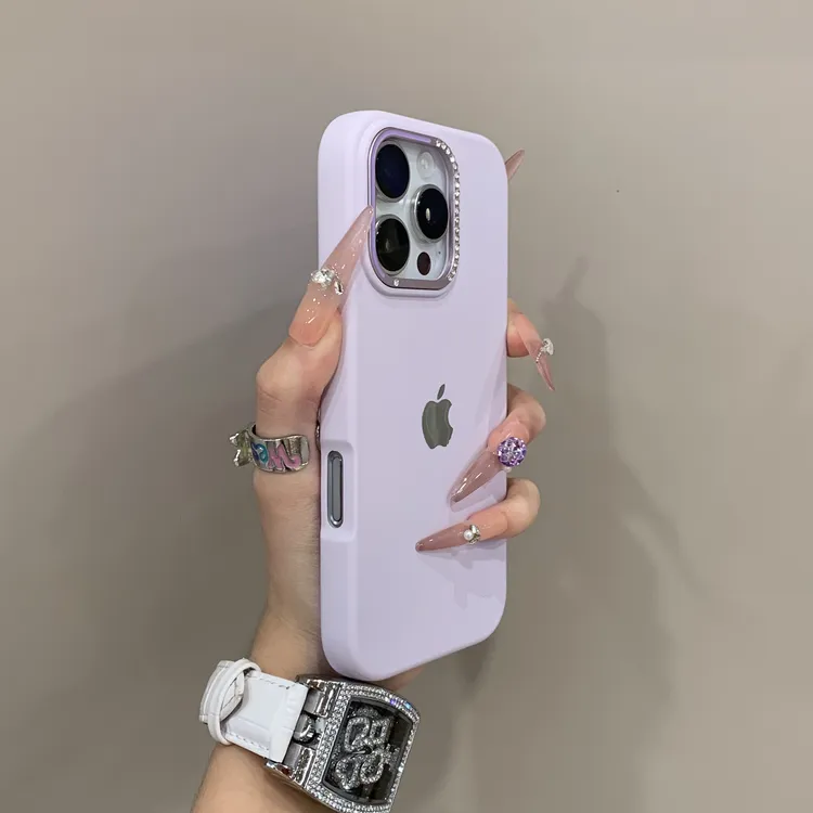 高颜值金属点钻镜头适用iPhone16pro手机壳15promax网红14轻奢13
