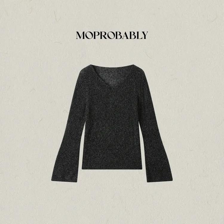 Moprobably李予诺「花织」慵懒风套头毛衫半身裙L5376110+L5378005
