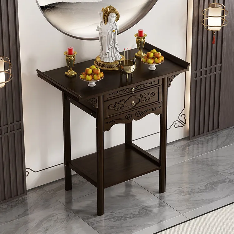 供桌香案家用客厅中堂柜香火堂佛台贡桌新中式案台财神爷供柜桌子