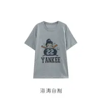 【海涛大叔】懒人棉超薄数码印花圆领短袖T恤（图案不定）
