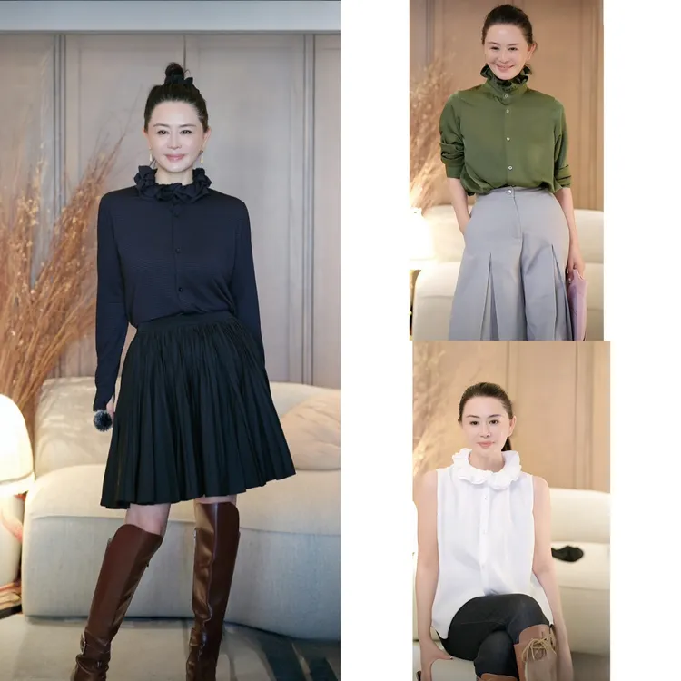 璇之恋·王璇温情久久衬衫（原白无袖，黑色&绿色长袖链接）拍过勿拍