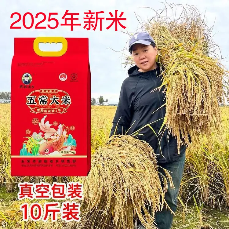 五常稻花香2号2025年新米真空包装