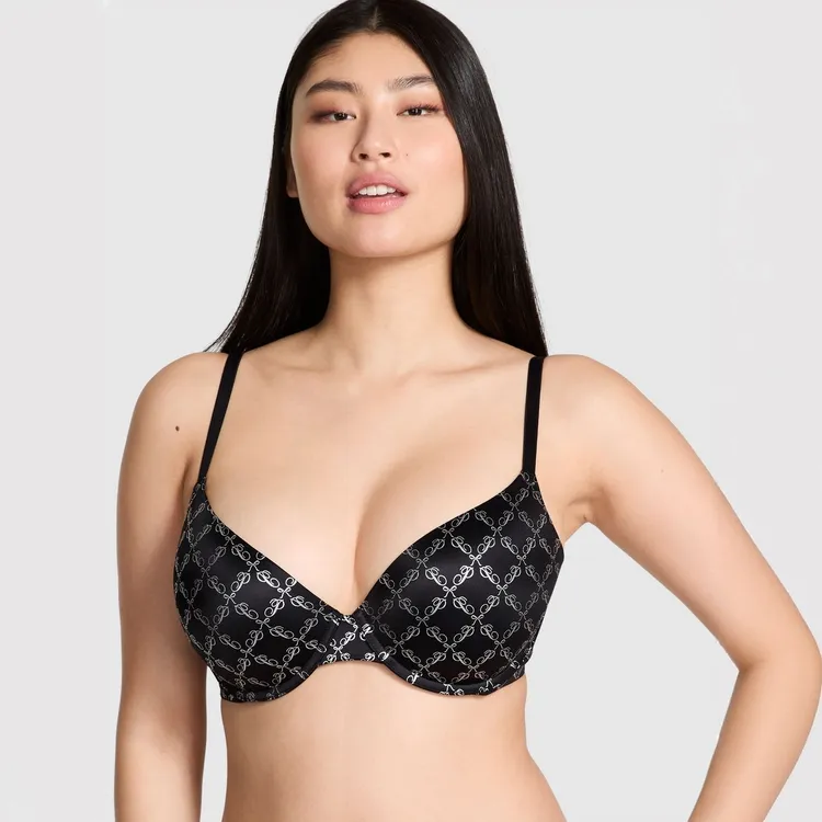 【维密PINK聚拢内衣】无痕美背可调肩带小胸内衣不空杯