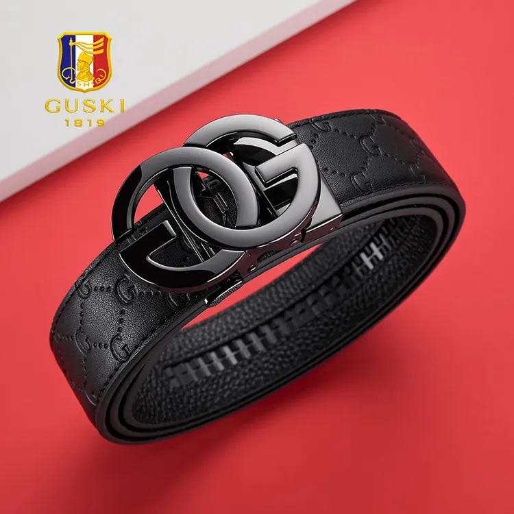 【生日礼物】古士旗百搭皮带真皮男款腰带自动扣生日送爸爸男友父亲