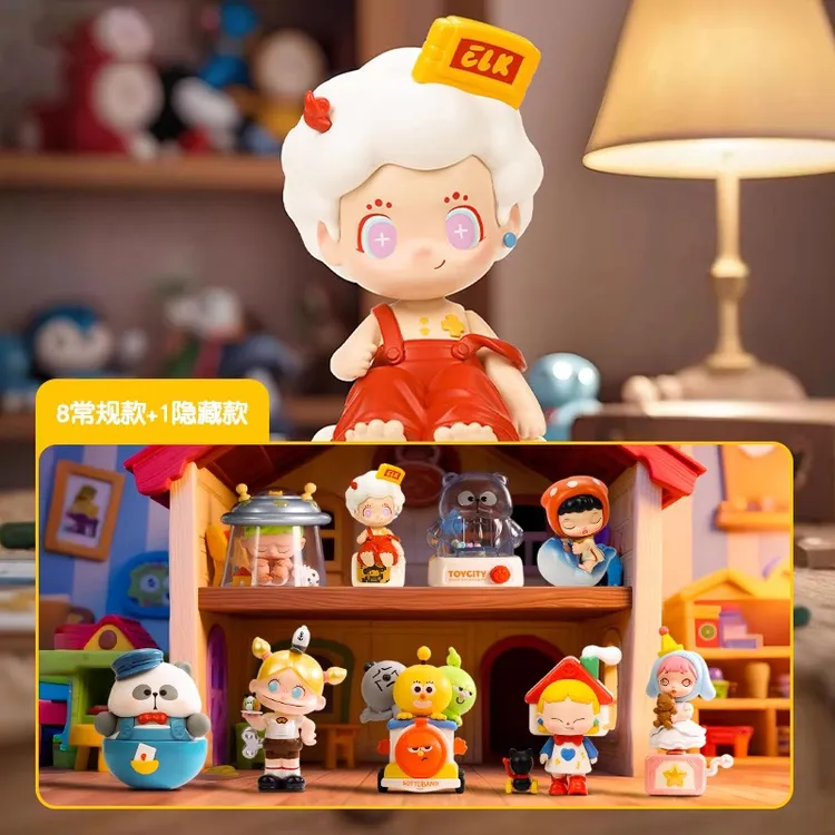 复古玩具屋盲盒潮玩手办TOYCITY城市耙老师公仔laura玩偶摆件礼物