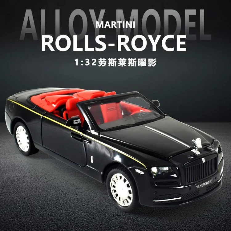 劳斯莱斯曜影跑车合金模型车仿真可开敞蓬汽车模型礼物男孩玩具车