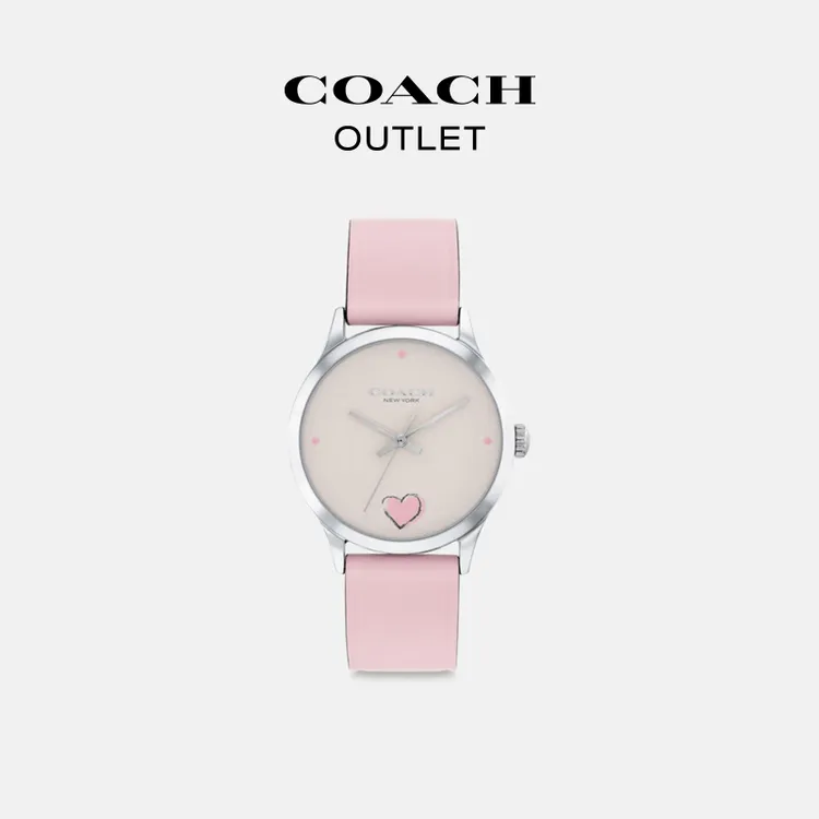 【新品】COACH/蔻驰奥莱 爱心元素RUBY腕表,32MM