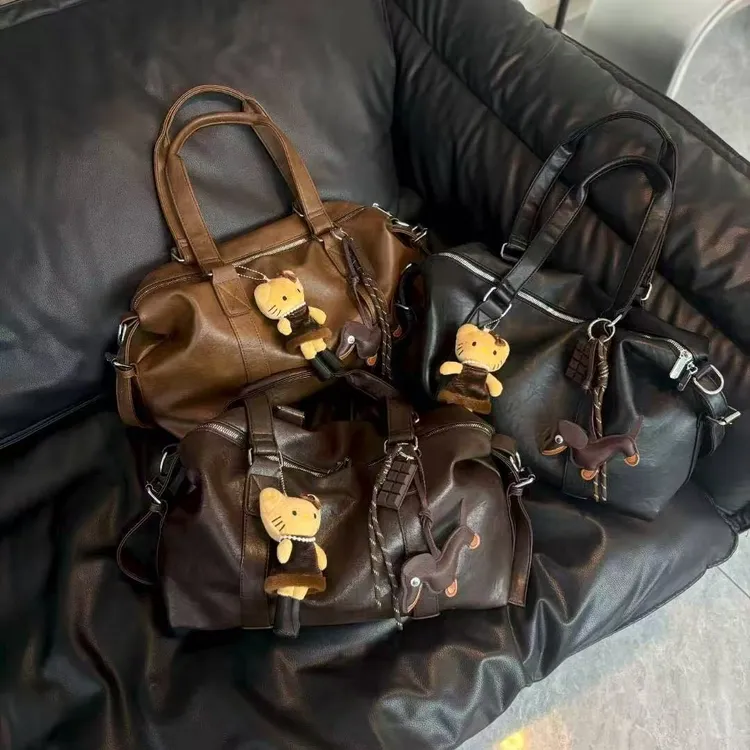 表姐优选 新款韩系个性慵懒托特包大容量通勤百搭单肩包保龄球