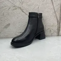 短靴女女靴子（牛皮）10411