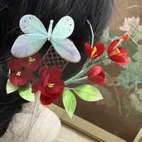 江南浔古风绒花 默认软簪改主体找客服