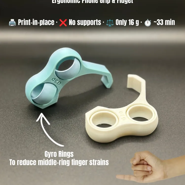 升级款手机指环掌上支架带解压环不勒手矫正小拇指便携式手机支架