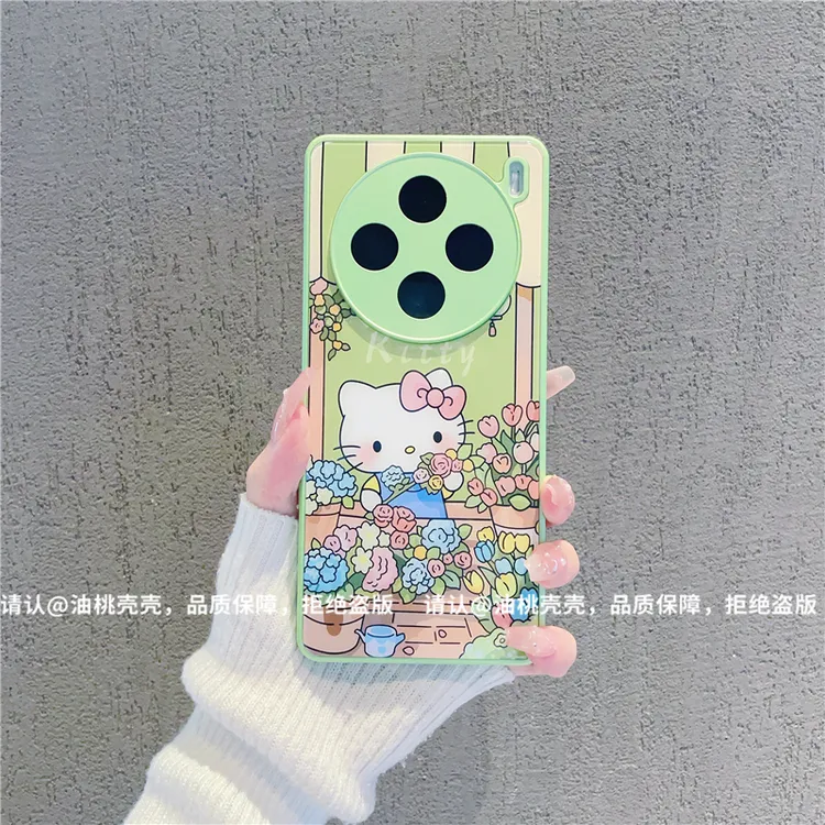 （vivoX100系列）金属漆玻璃壳适用vivoX100/vivoX100Pro手机壳防摔