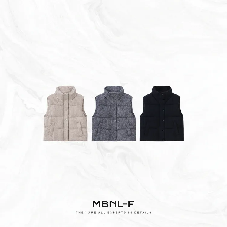 MBNL-F “紊色羽绒” 宽松百搭羽绒服马甲 秦磊XM-XMJ5504