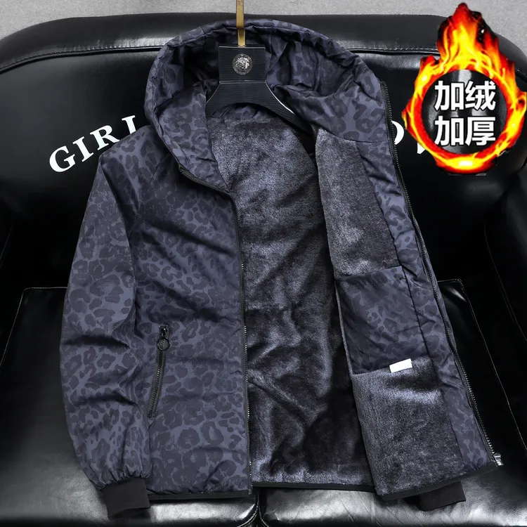 冬季加绒棉衣男女保暖外套宽松连帽棉袄保暖大码防寒休闲棉服潮流