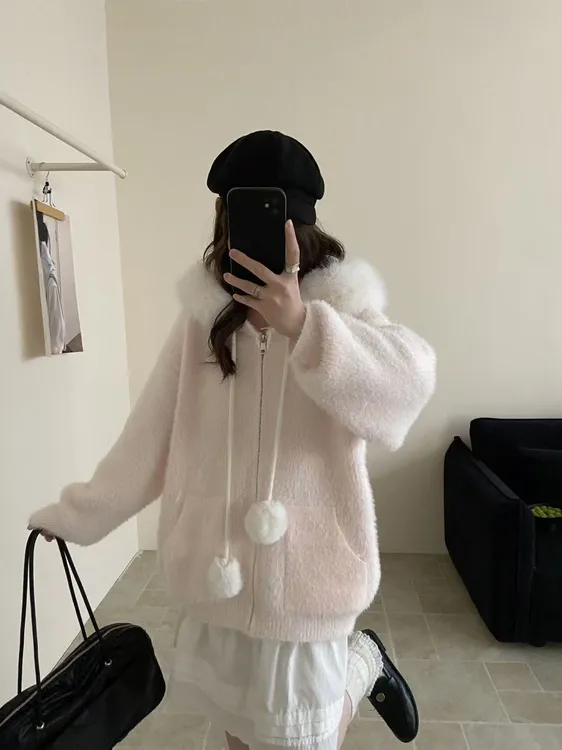 XIAOYU秋冬季宽松版韩系氛围感软乎乎毛衣休闲气质时尚百搭针织衫