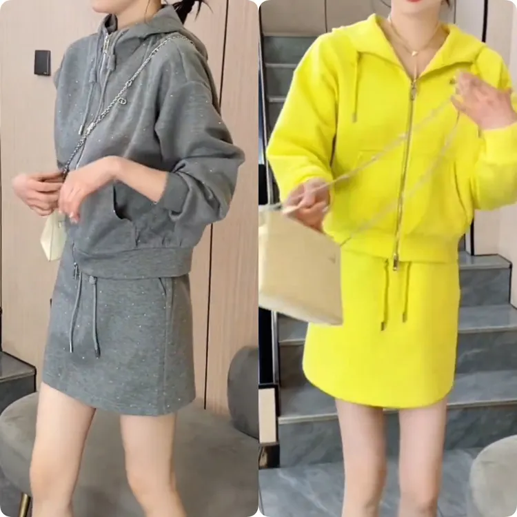 2025夏季新款时尚修身显瘦款女气质网红洋气两件套百搭款M8287