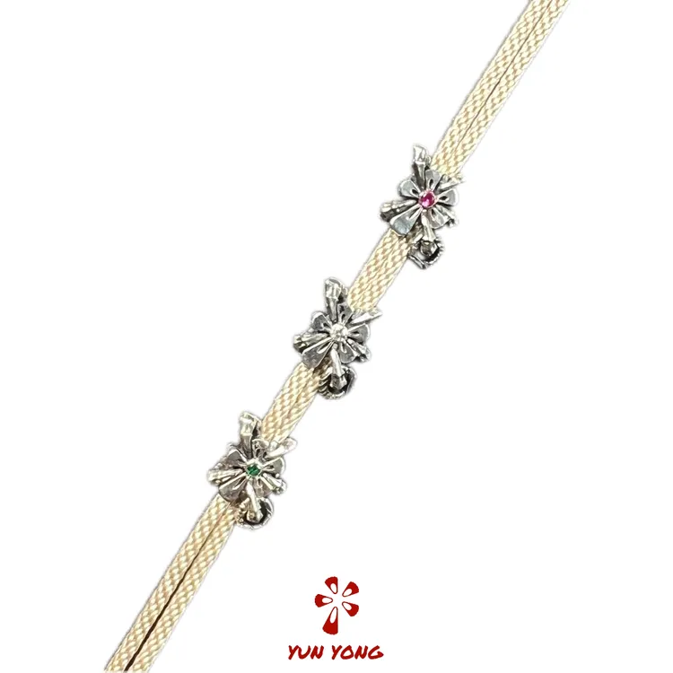 925银莫桑石银制品 925银 【云涌·玄龙文玩线束】