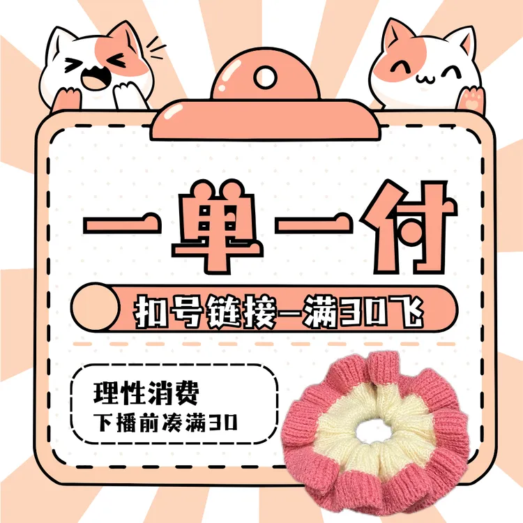 【直播间专用链接】ins韩系日常百搭发圈发绳皮筋头绳发饰