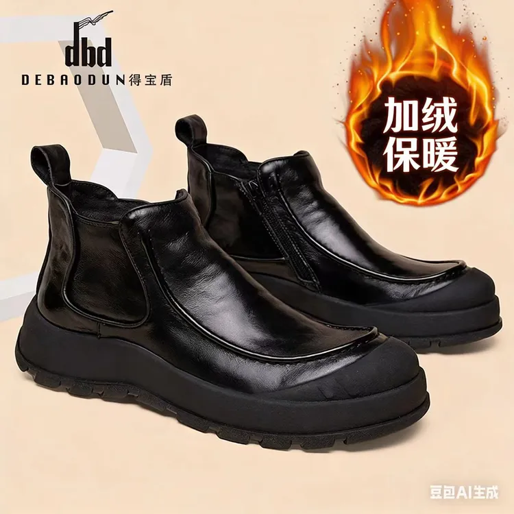 5089-1男士休闲鞋加绒保暖广州鞋单鞋棉鞋都有