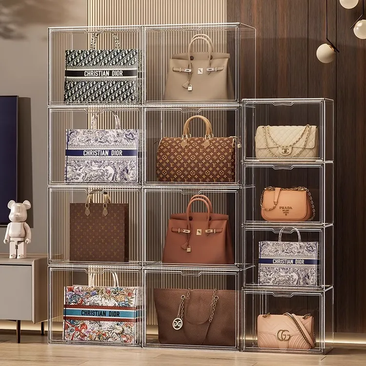 RMAX包包收纳盒神器透明柜挂袋奢侈品防尘展示柜子亚克力包置物架