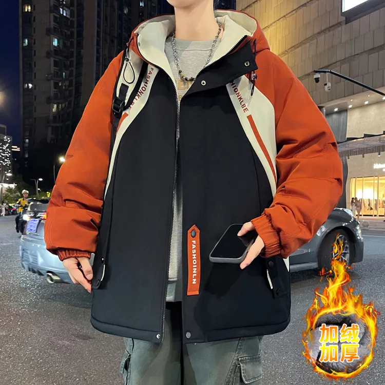 不起球耐磨免烫男装防泼水疏水层棉衣棉服棉袄加厚秋冬港风