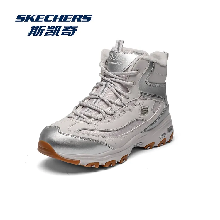 SKECHERS/斯凯奇【年终狂欢】时尚加绒保暖增高鞋软弹女百搭老爹鞋