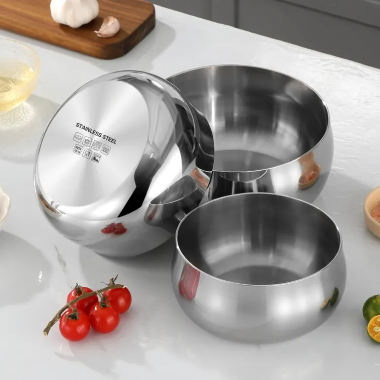 《 16CM 》316不锈钢料理碗泡面碗家用吃饭碗汤碗沙拉碗打蛋盆加厚