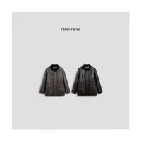 【rarer rarer】25AW秋冬两色宽松翻领皮衣外套   2503146
