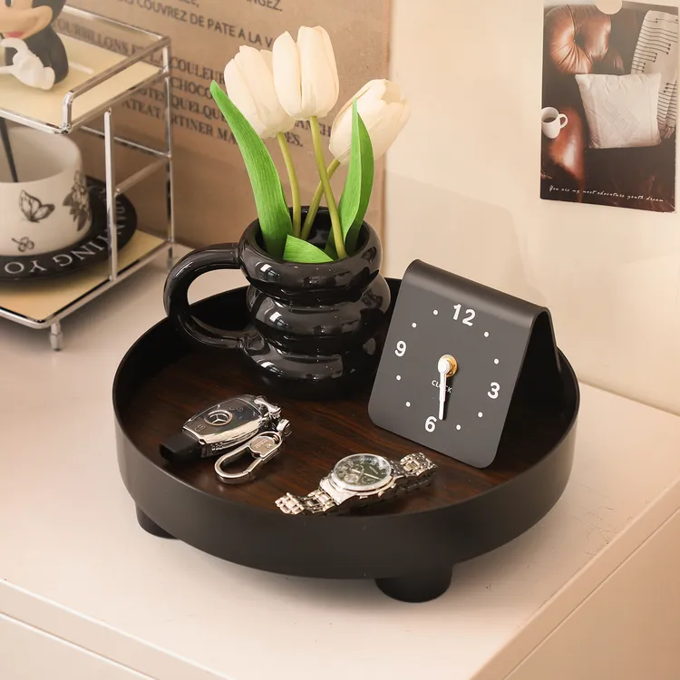 【唯兮】玄关收纳钥匙置物架摆件入户门口手表眼镜首饰香薰摆放托盘