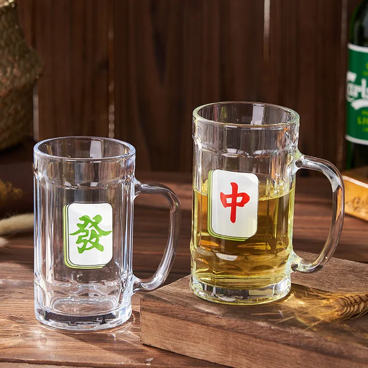 创意网红啤酒杯子扎啤杯大容量酒吧超级大号英雄杯玻璃水杯茶杯子