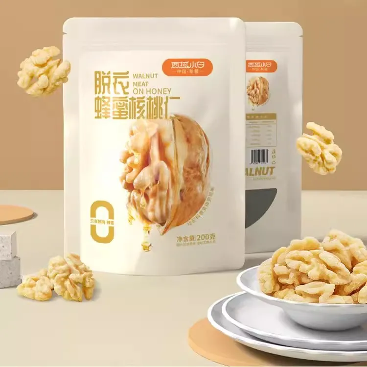 西域小白脱衣蜂蜜核桃仁低温烘烤好吃健康办公室零食独立小包装