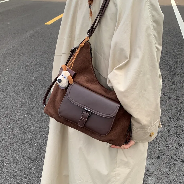 时尚简约单肩包2025新款潮流网红气质手提包大容量双肩包洋气百搭