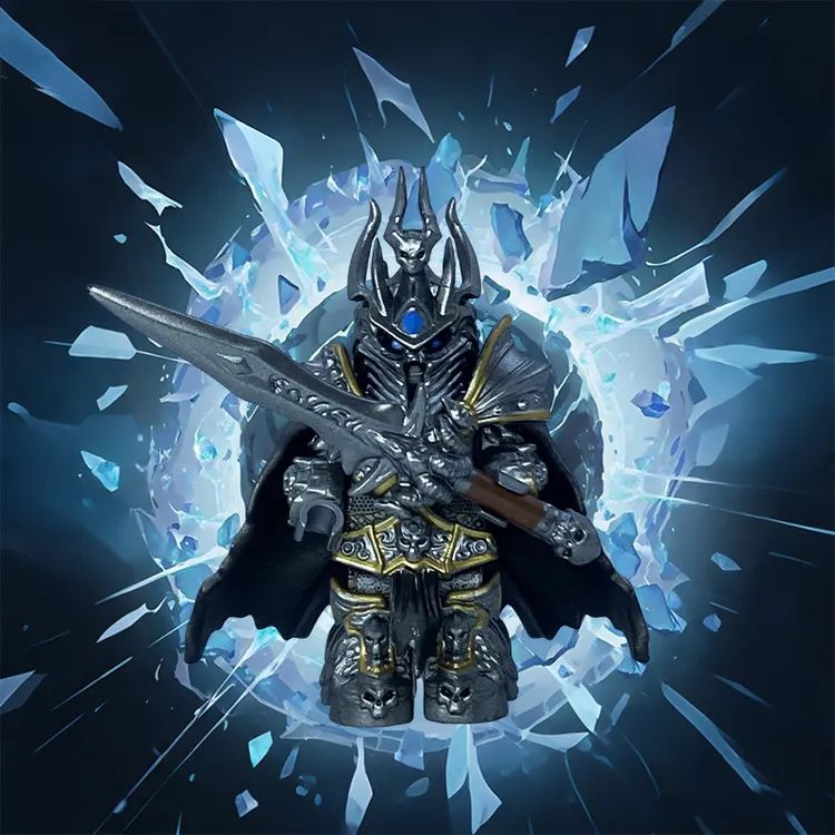 Departure Toys 魔兽世界巫妖王霜之哀伤第三方积木人仔拼装玩具