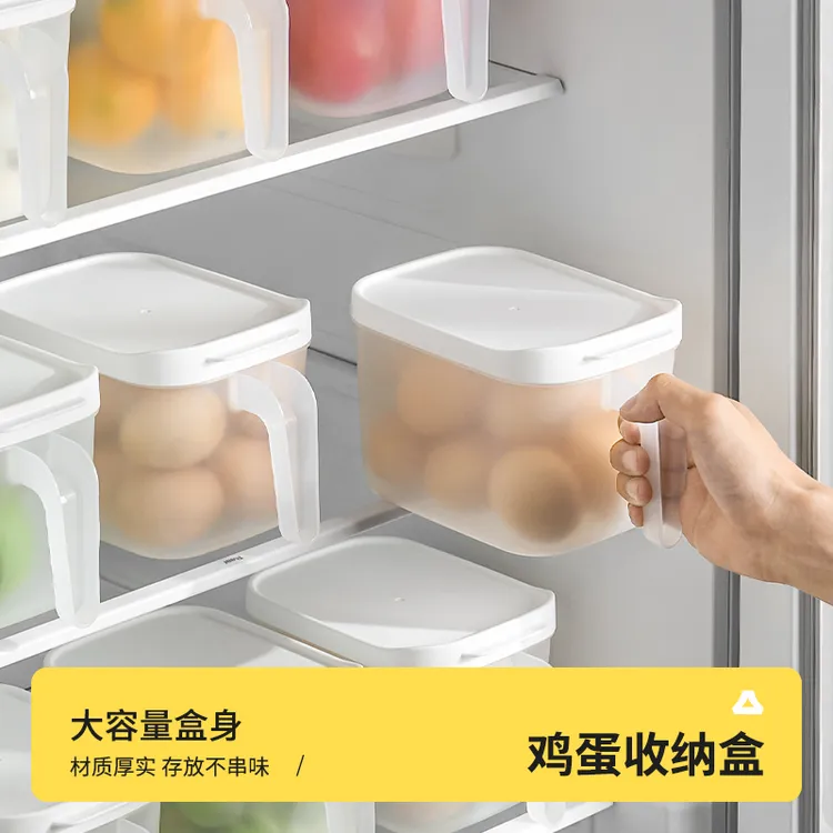 冰箱收纳盒整理盒鸡蛋蔬菜保鲜盒新款储物盒专用密封冷冻分装盒