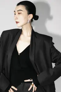 【坤姨专属】时尚女装醋酸修身中长款西装