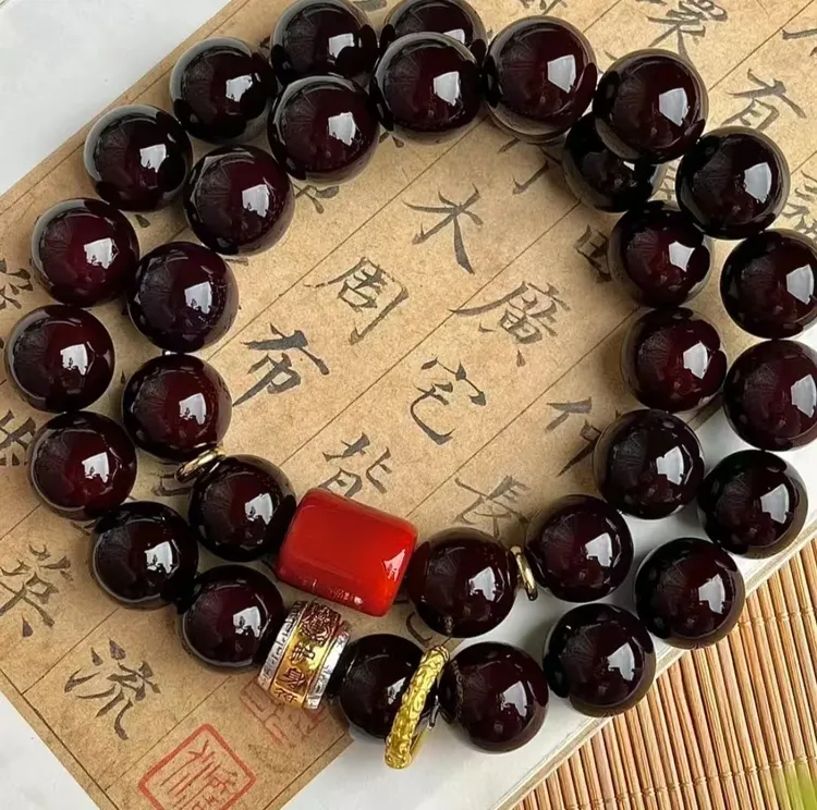 【鸿运当头】正宗菩提老料糖心菩提大规格手串手持正宗手串菩提双圈