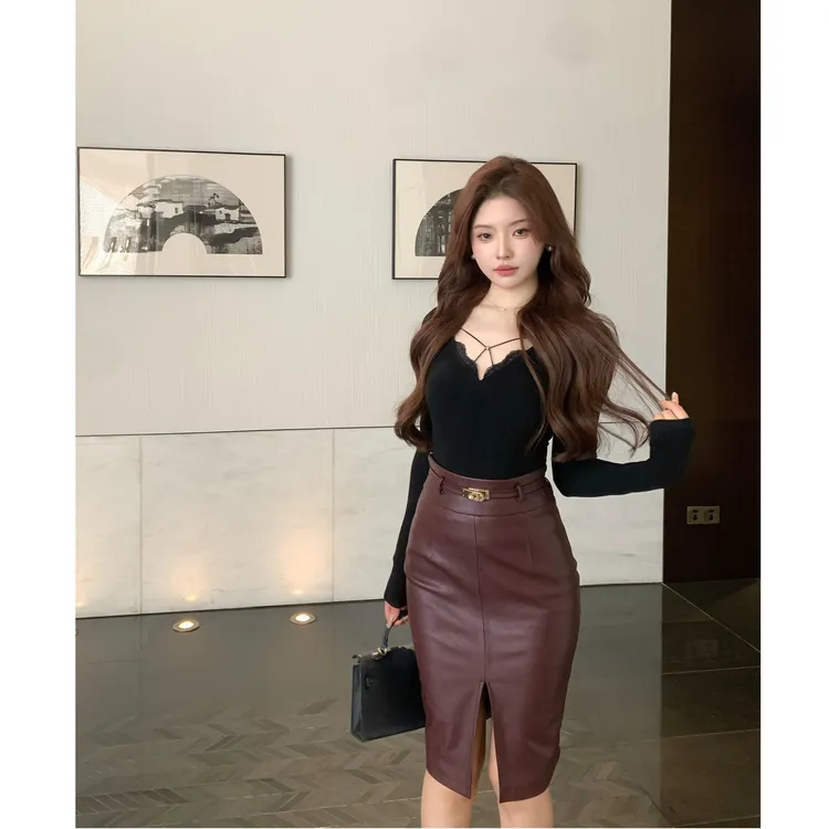 SZA【漫漫风月】秋冬新款高级感修身内搭长袖显瘦T恤打底衫A-2389